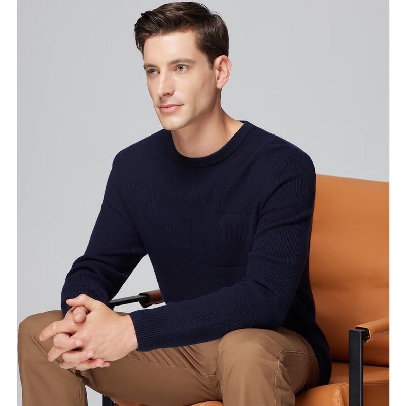 

Luoz Men s Solid Color Anti-Pilling Round Neck Sweater 2XL