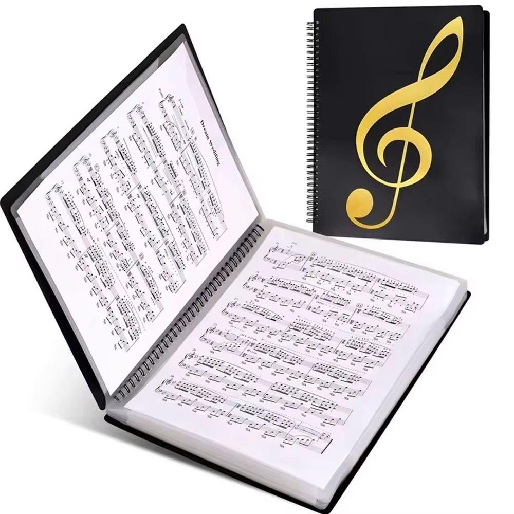 Waterproof Music Binder Spiral-Bound Document Folder Document Holder Sheet Music Folder  Home
