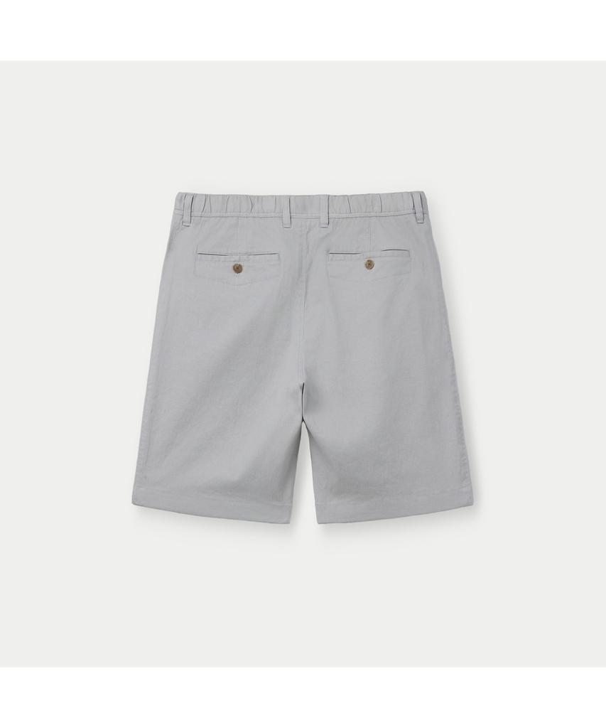 Silijeu Cotton Linen Standard Fit Shorts Sapom26801Ivx