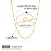 Yori New Stainless Steel Wave Pendant Necklace For Women Stainless Steel Delicate Daily Sweet Jewelry Accessories
