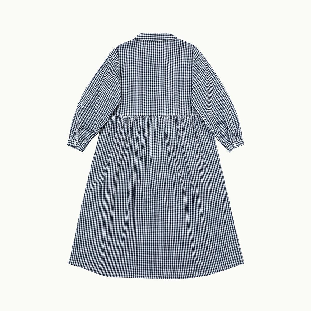 Chikita Pullover Dress (Check) Navy 241202Cnv