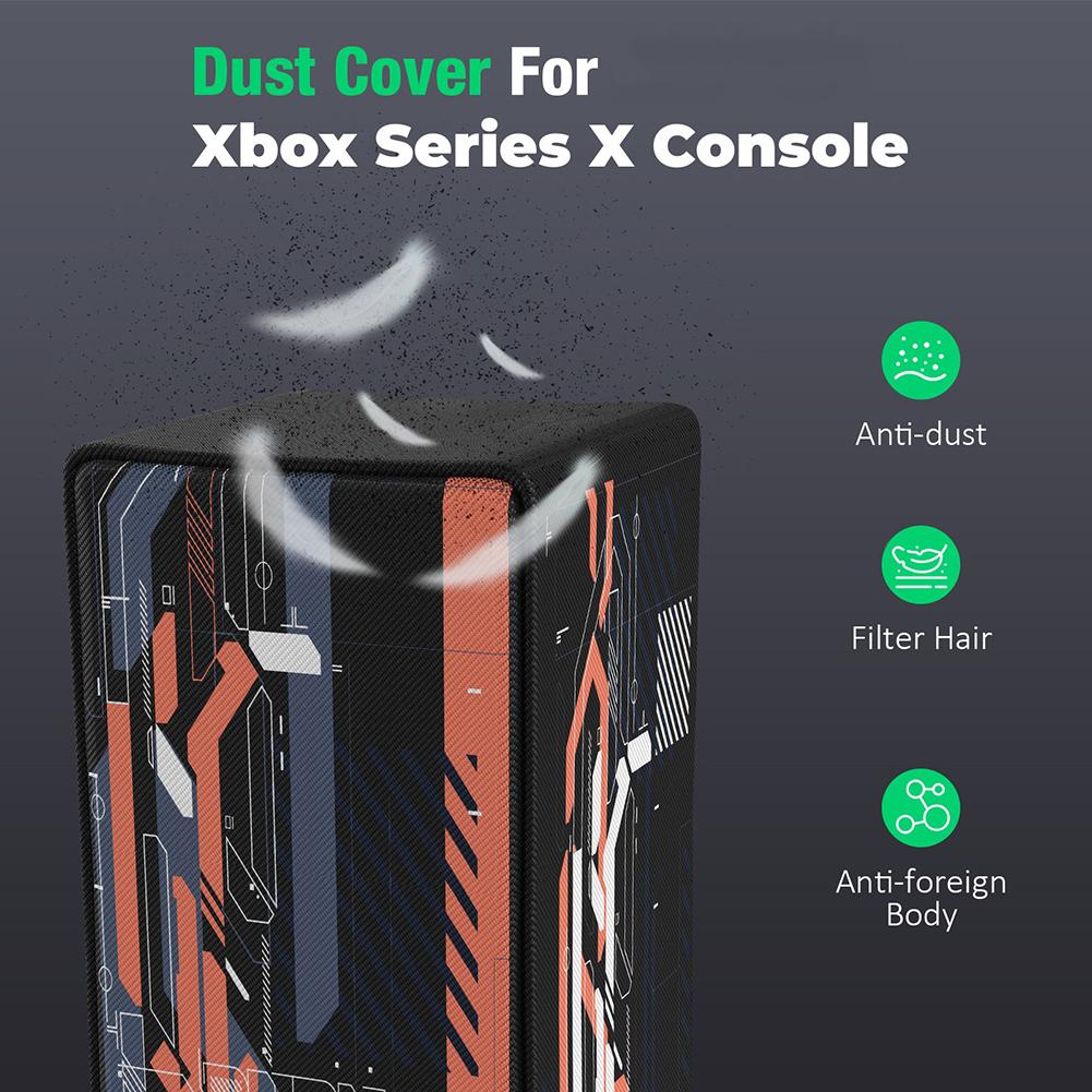 Dust Cover Removable Dust Proof Protector Oxford Waterproof Cloth Console Protector Dust Guard for Xbox Series X Game Console