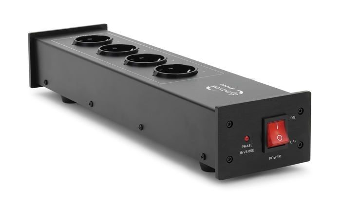 Multiprise - dynavox - x1000b - 4 prises filtrées - aluminium brossé - 10 a