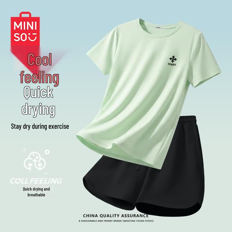 MINISO Women s Quick-Dry Summer Sportswear Set S
