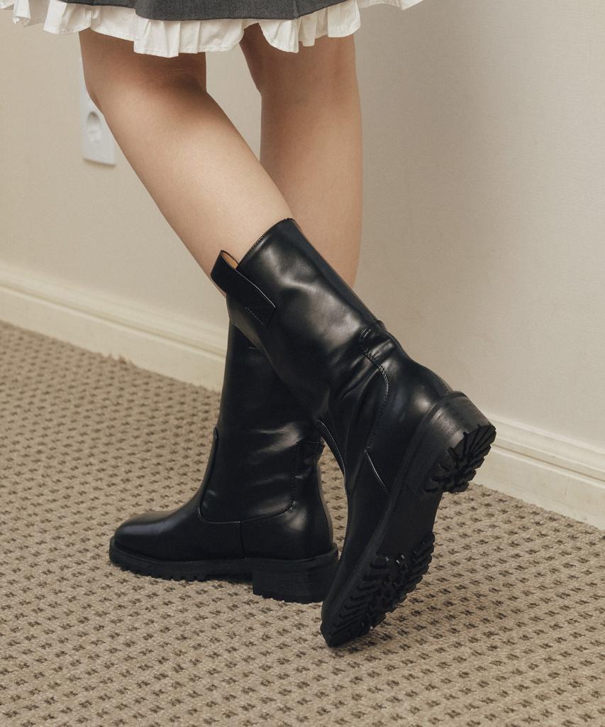 Att Middle Walker Boots Black (Att6019)