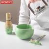 4/5/7/8-teiliges Set Traditionelles Matcha-Geschenkset Bambus-Matcha-Besen Löffel Keramische Matcha-Schale Besenhalter Japanische Tee-Teesets