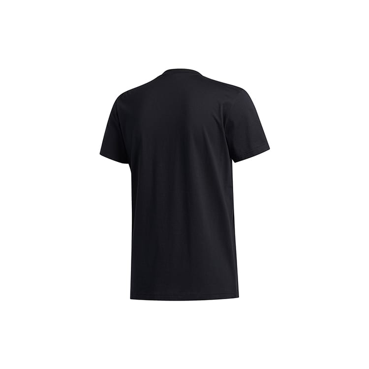 adidas T Shirts Men's Black Crew Neck Moderate Straight Fit FT8833