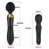 Powerful AV Vibrator Sex Toys Magic Wand for Women G Spot Clitoris Stimulator Dildo 18 Speeds Dual Motors Toys for Muscle Adults