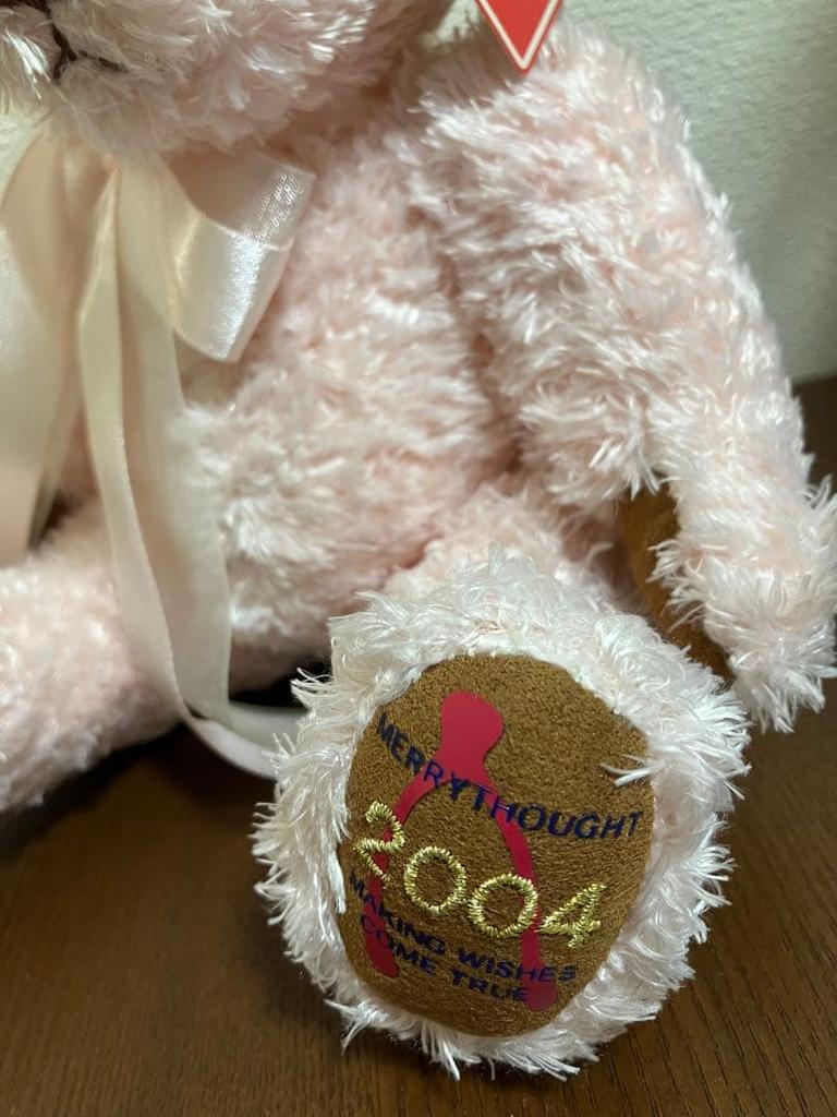 [USED] Merrythought Teddy Bear, 2004 Limited Edition, Pink