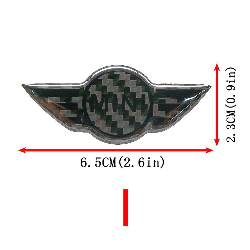 1Pcs Car Styling Steering Wheel Emblem Badge Stickers For MINI Cooper Countryman One S JCW R53 R55 R56 R50 R52 F56 F60 F54 F55 gzpxv22