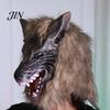 Langlebige Werwolf-Handschuhe Realistische Krallen-Handschuhe, Pelzige Schwarze Wolfspfoten Kostüm Kopfbedeckung, Halloween Cosplay Zubehör Bestien Tier Requisiten für