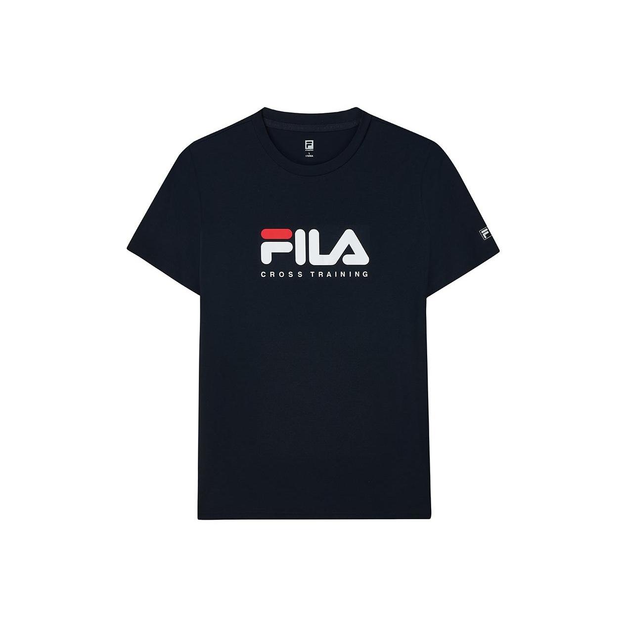 

FILA Athletics Simple Comfortable Fashionable Versatile Short Sleeve T-Shirt Men Tops Royal-Blue A11M021114A-NV S