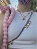 Niche High-End Metal Heart Pendant Necklace & Body Chain for Men and Women
