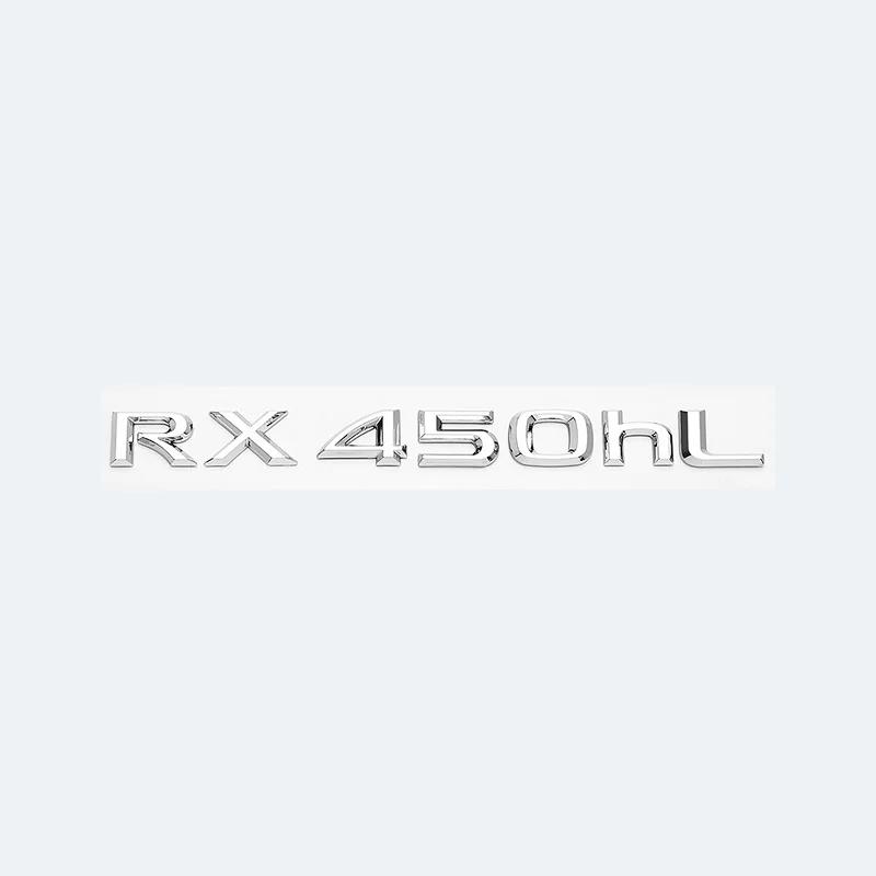 3D Chrome Glossy Black ABS RX200t RX270 RX300 RX350 RX450h RX450hL HYBRID Emblem for LEXUS Car Trunk Trunk Rear Logo Sticker