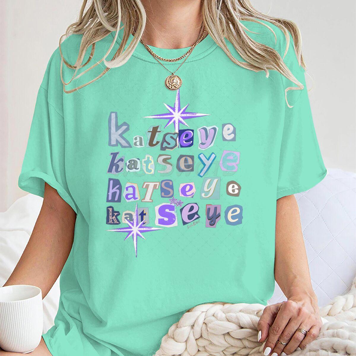 

Katseye Y2K Girls Tshirt Music Fans Gifts Letter Print Vintage Hip Pop Tshirts Tops Girls Harajuku Short Sleeve Tee Clothes 4XL