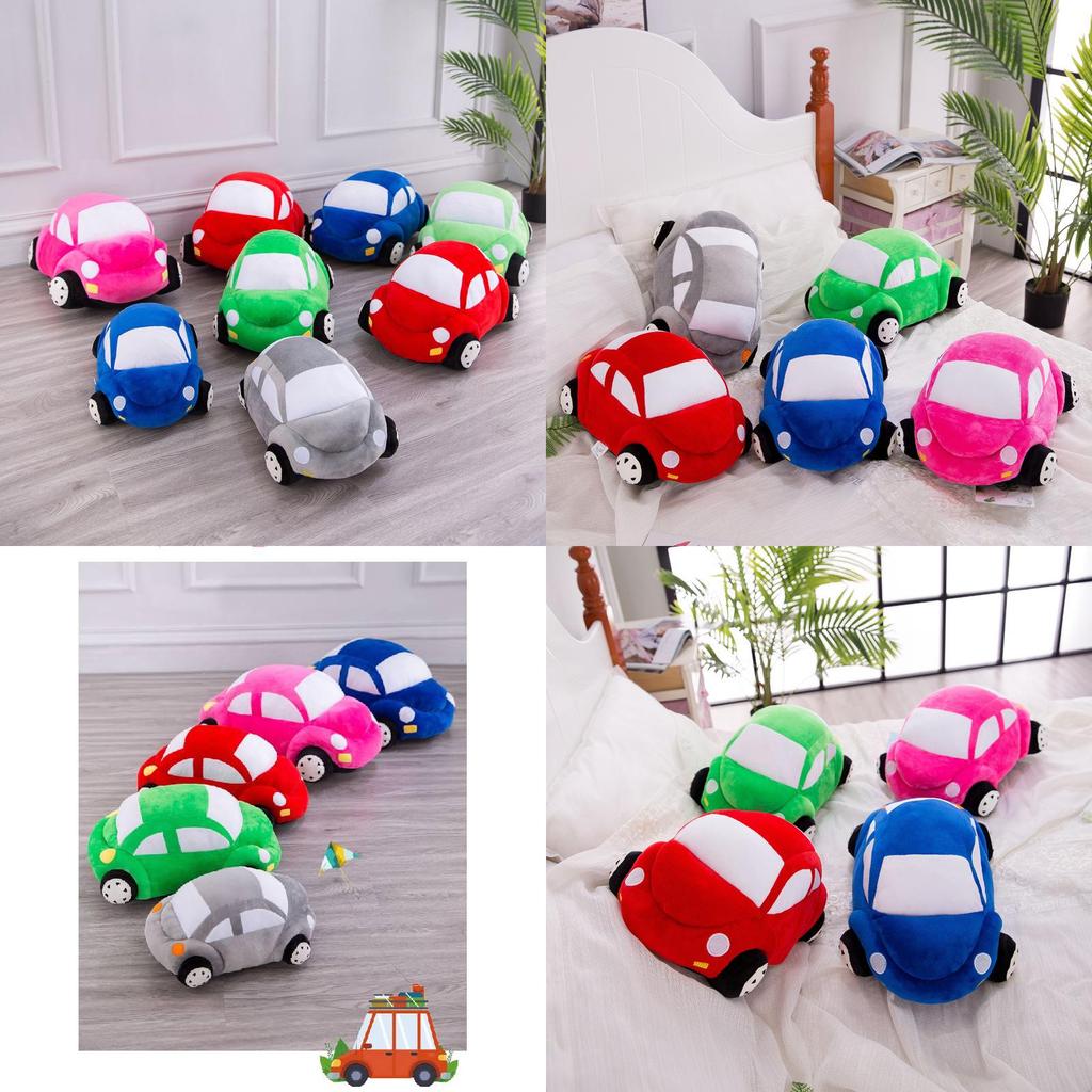 Adorable Plush Car Toy For Kids Super Soft Pp Cotton Stuffed Vehicle Pillow