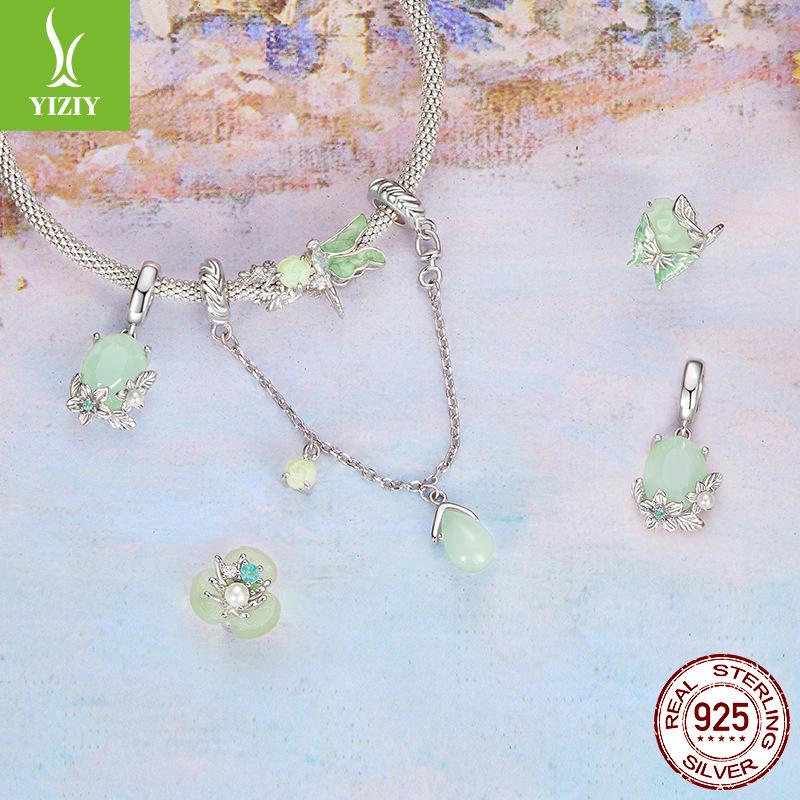 Spring New Green Flowers And Insects Series Wind Personalized Diy Bracelet Beaded Accessories