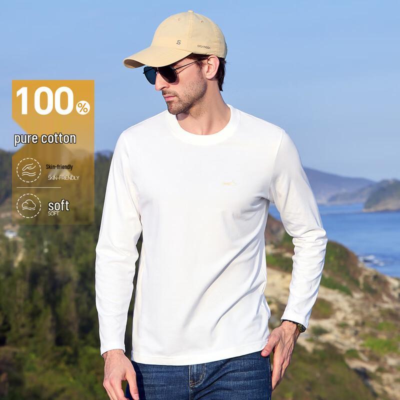 JEEP Men's Pure Cotton Long Sleeve T-Shirt