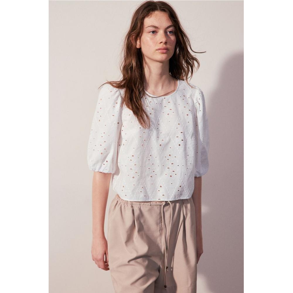 

Блузка HM Broderie Anglaise Белая