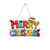 Christmas Snowman Doll Decoration Wooden Merry Christmas Wooden Sign Hanging Christmas Tree Pendant