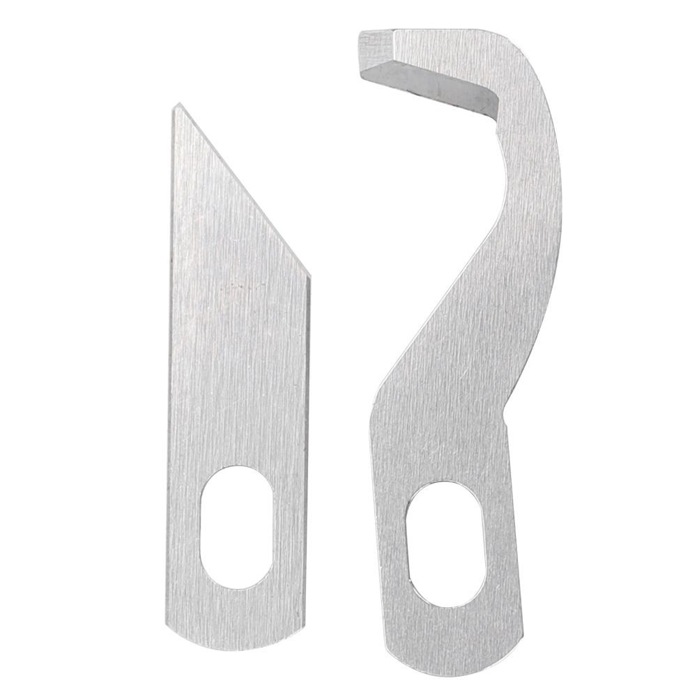 2pcs Multifunctional Upper Lower Knives Household Use Durable Overlock Machine Knives Compatible Precision Cut Knife Set
