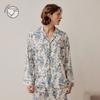 Lunaluz Men S Cotton Modal Long Sleeve Collar Two Piece pajamaS Jardin
