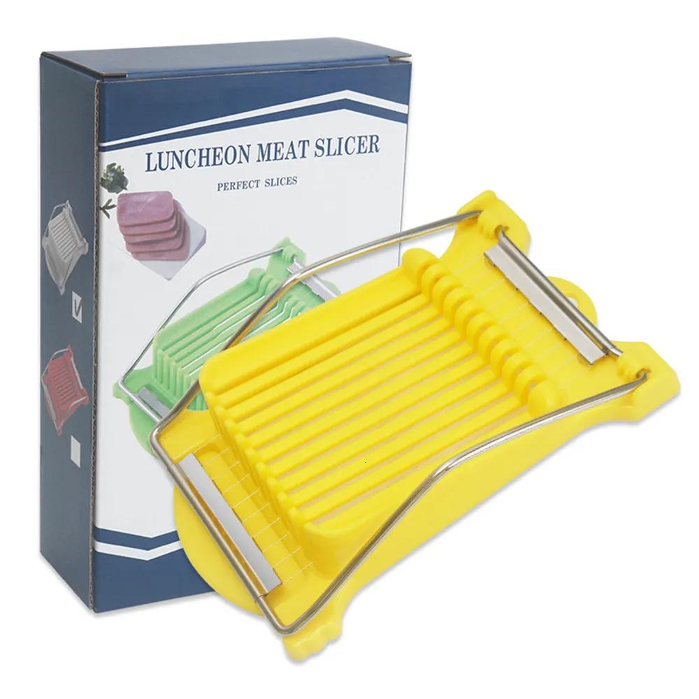 Poultry Luncheon Meat 304 Reinforced Stainless Steel Boiled Egg Fruit Soft Cheese Slicer Spam Cutter Kitchen Tools TLY007
