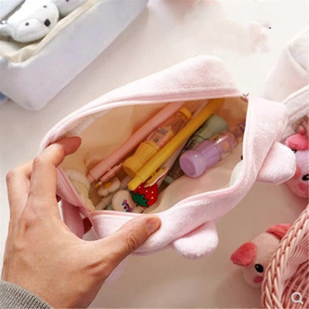 Plush Cute Pencil Case Large Capacity Pencilcase Pen Box Pouch Case School Office Supplies