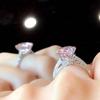 Elegant 2025 Oval Simulated Diamond Women's Wedding Ring - European & American Fashion Jewelry