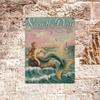 Mermaid Vintage Metal Tin Sign Coastal Beach Wall Art Retro Decor