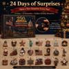Patriotic Advent Calendar 24 Days Countdown American Theme Christmas Ornament Blind Box - 3D Style