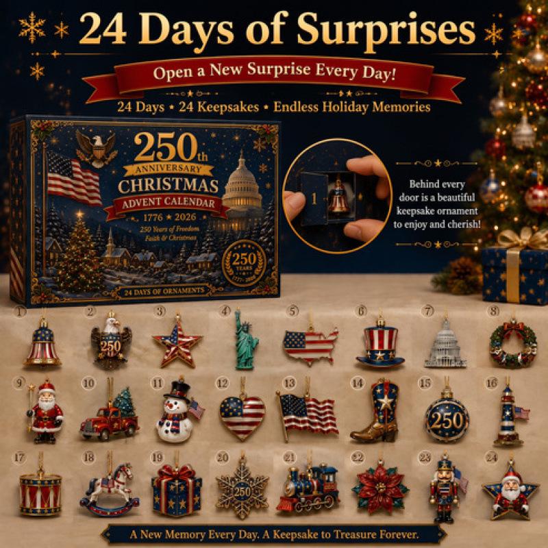 Patriotic Advent Calendar 24 Days Countdown