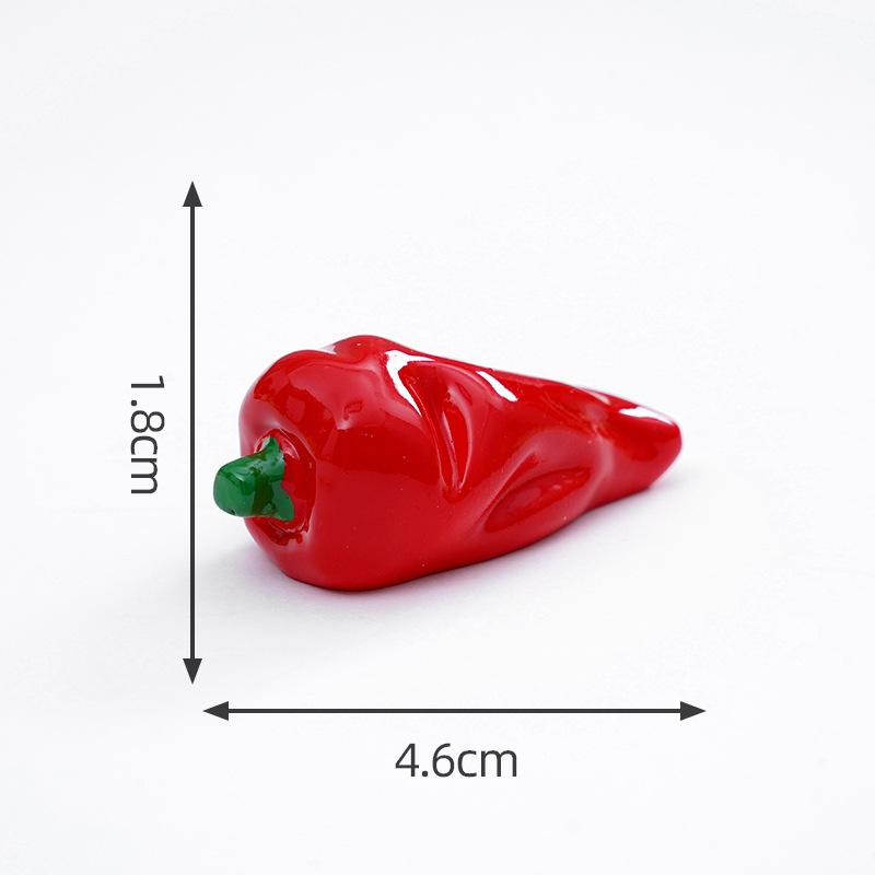 5/10Pcs Simulation Vegetable Small Decorate DIY Photography Landscape Toys Peppers Corn Broccoli Onion Small Vegetable Ornaments