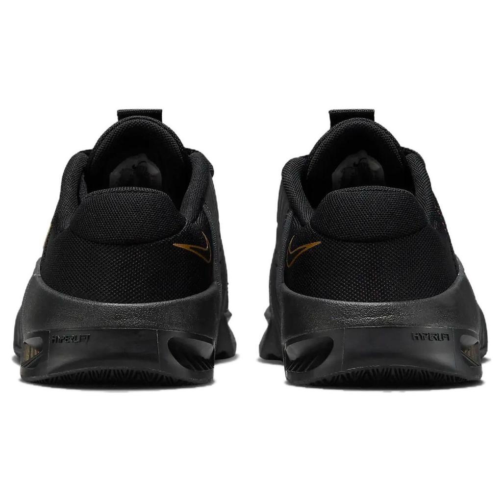Nike Metcon 9 Premium Black Fireberry Gold Women Sneakers Metallic-Gold FB7151-001