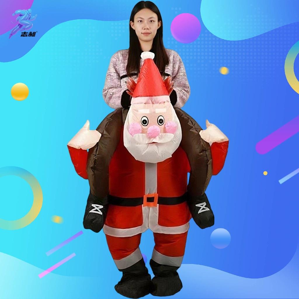 Snowman Inflatable Christmas Halloween Festival Carnival Stage Party Costume