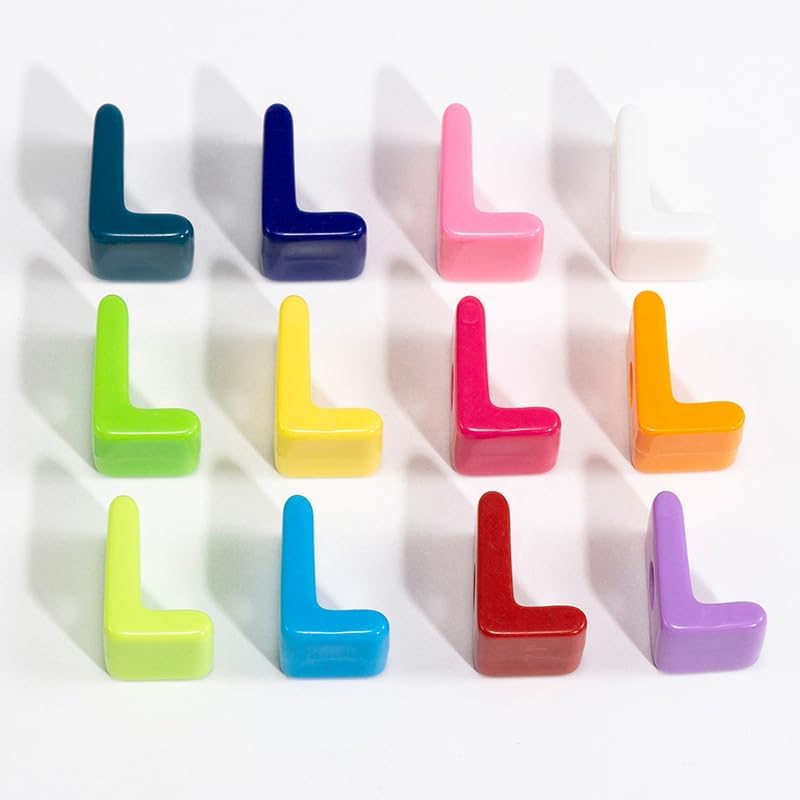 10PCS Colorful 26 Letter Beads 20mm Loose Beads Big Hole DIY Jewelry Making Kit Bracelet keychain for Educators to Learn Letters