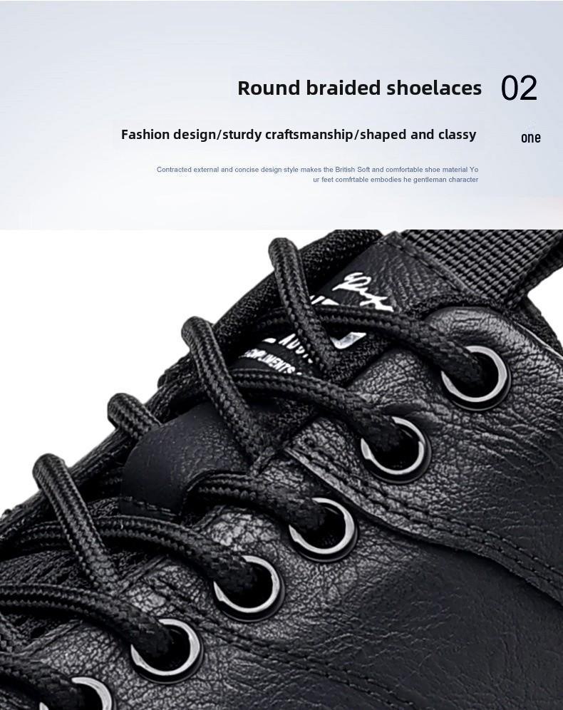 2025 Men's Spring & Autumn Trendy Casual Leather Sports Shoes