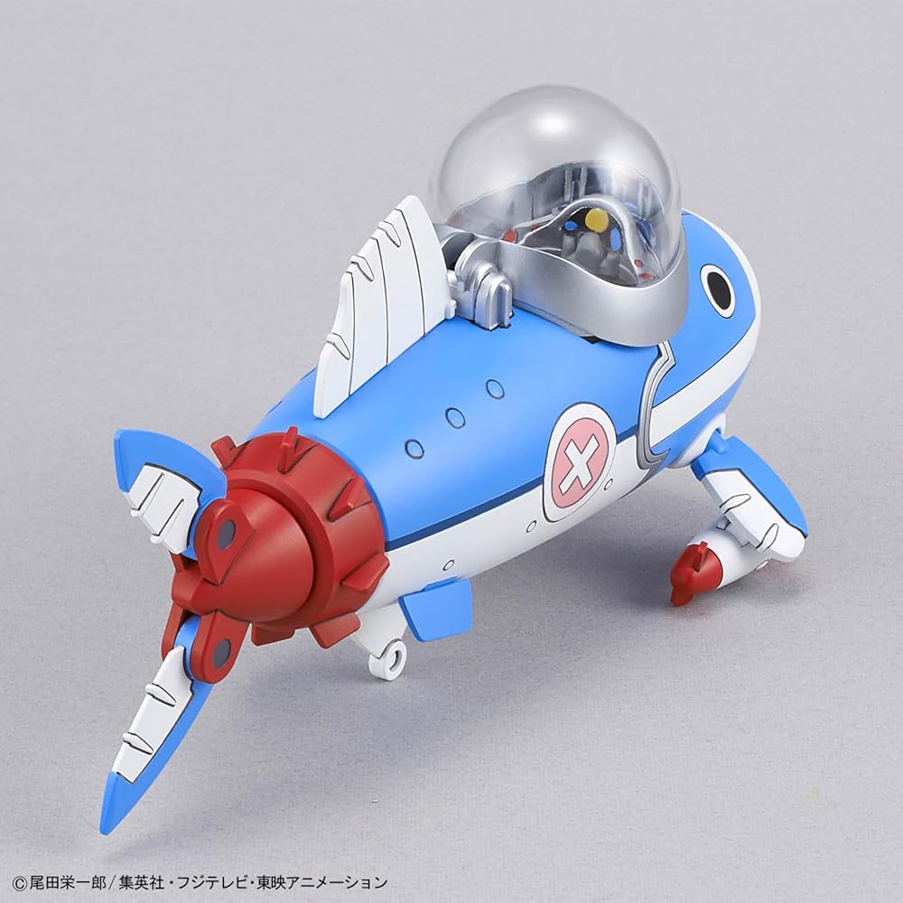 Bandai Spirits One Piece Chopper Robo 3 & 5 Color-Coded Plastic Model Kit Submarine and Crane
