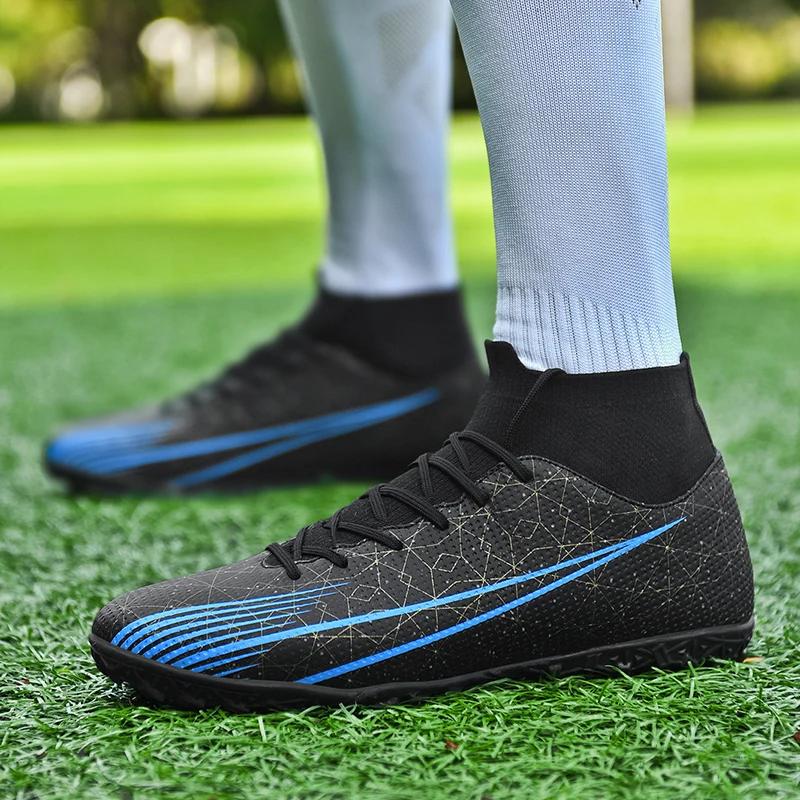 Mens Football Shoes Adult Five-a-side Soccer Shoes Turf Field Original Football Boots Free Shipping Childrens Soccer Shoes Kids