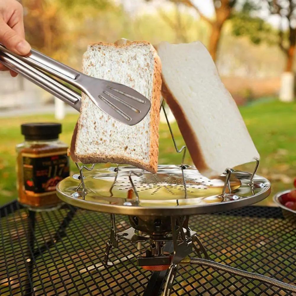 Removable Toast Grill Rack Stainless Steel Toast Maker Portable Camping Toaster  Picnic