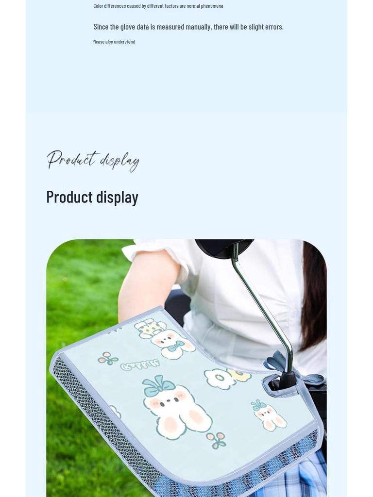 Letní elektrické auto a motocykl řídítka sluneční clona rukavice - Vodotěsné a větruodolné