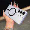 Frosted Semi Clear Magnetic Phone Case for Samsung Galaxy S26+,S25+,S25 FE,S24+,S24 FE,S23 FE Soft TPU Shockproof Cover