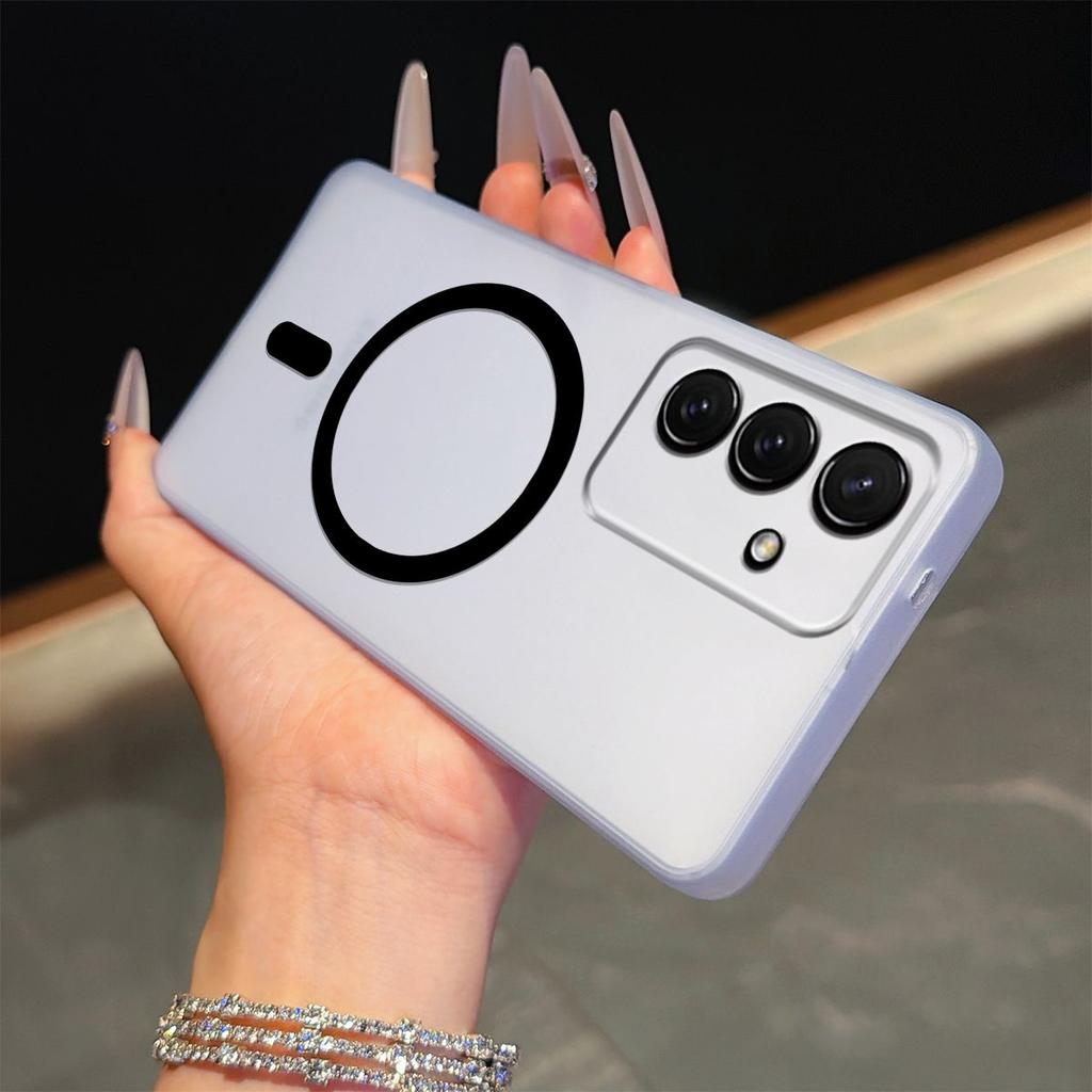 Frosted Semi Clear Magnetic Phone Case for Samsung Galaxy S26+,S25+,S25 FE,S24+,S24 FE,S23 FE Soft TPU Shockproof Cover