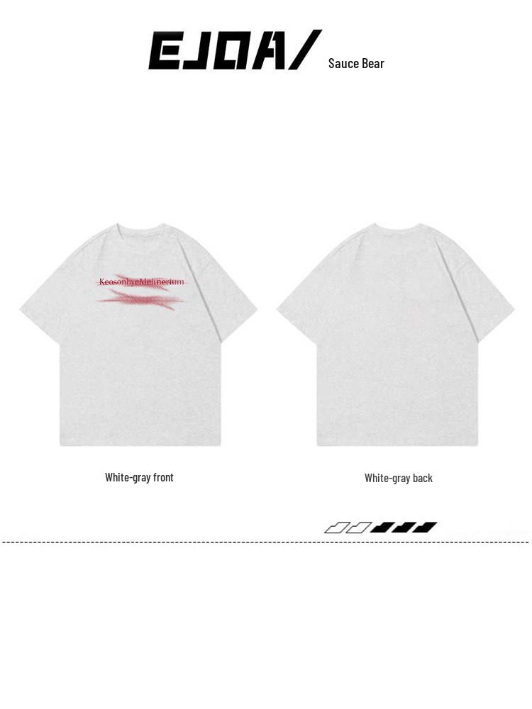 American Retro Letter Plus Size T-shirt - Chubby Girls' Loose Summer Short Sleeve Top for Women, Trendy Niche Design, Ideal for Couples.