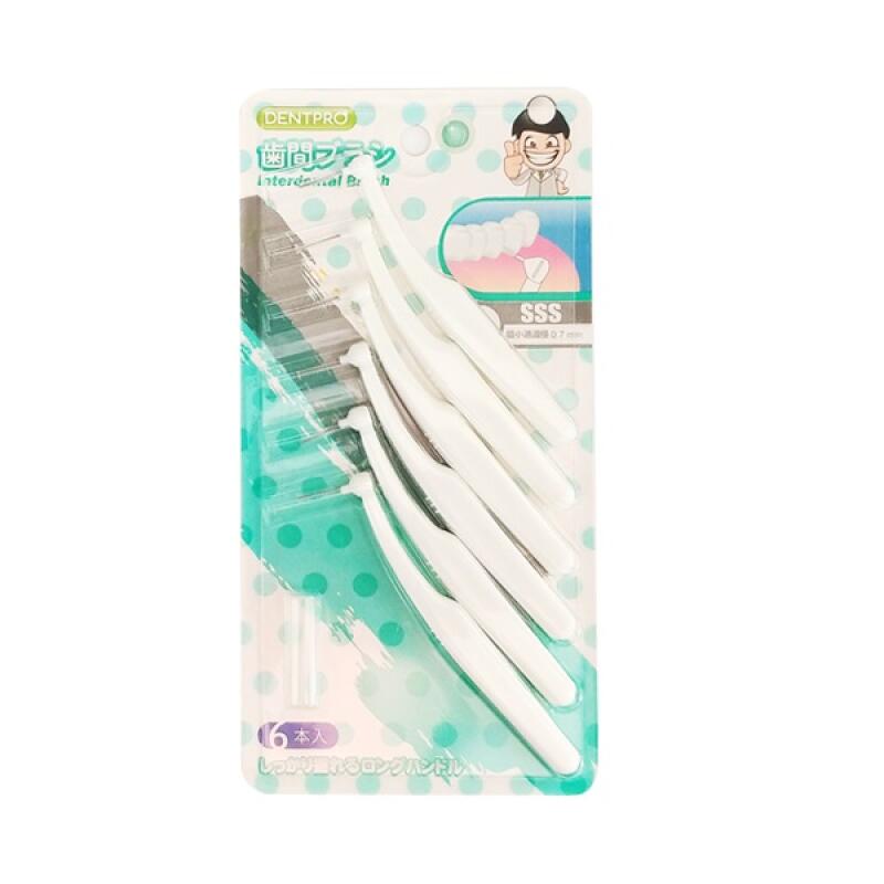 [3262] 6 L-shaped interdental brushes S-1.0mm