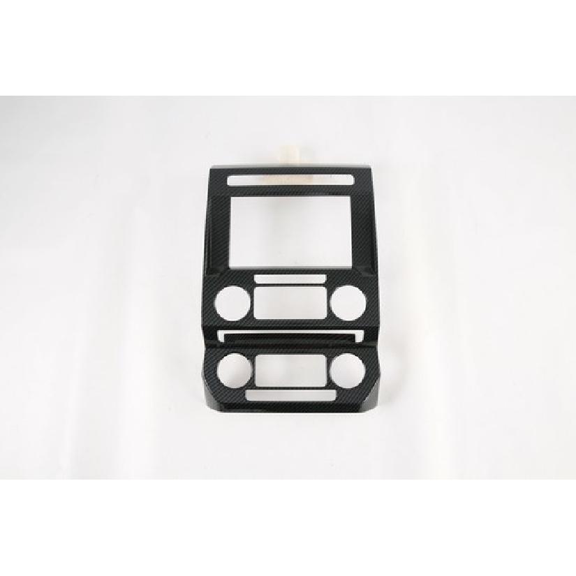 Carbon Fiber Interior Navigation Frame Cover Trim for Ford F150 2015- ABS