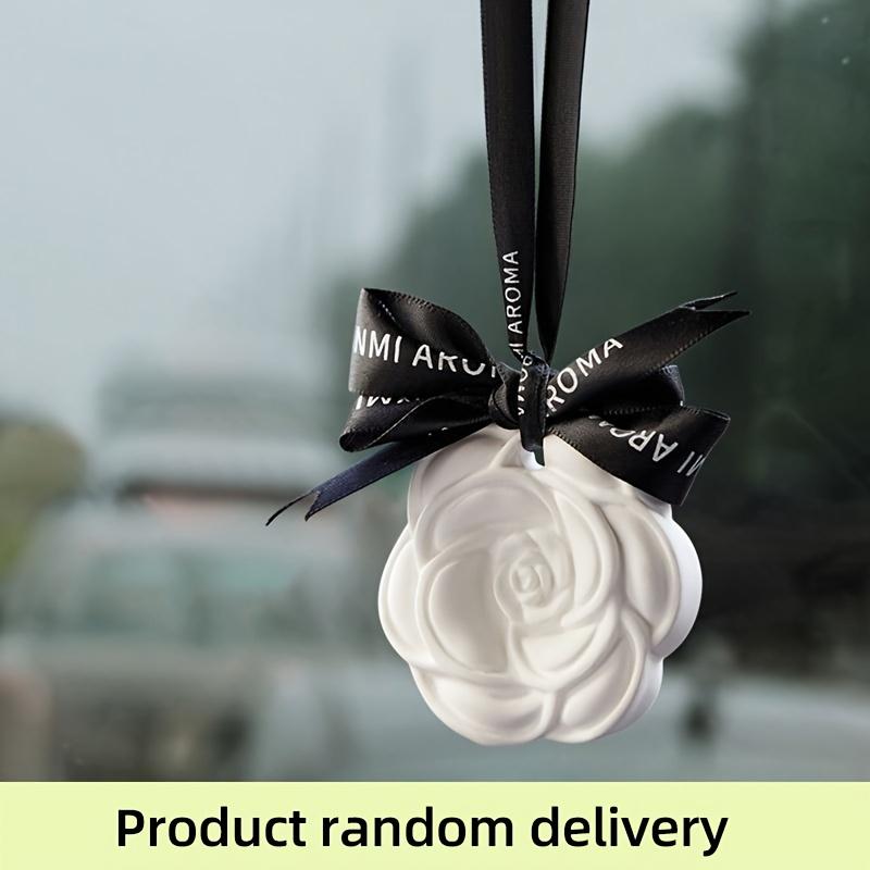 1 Luxury Gypsum Camellia-Shaped Aromatherapy Disc—A Long-lasting Car Air Freshener with Aromatherapy Benefits Camellia-Gardenia Fragrance