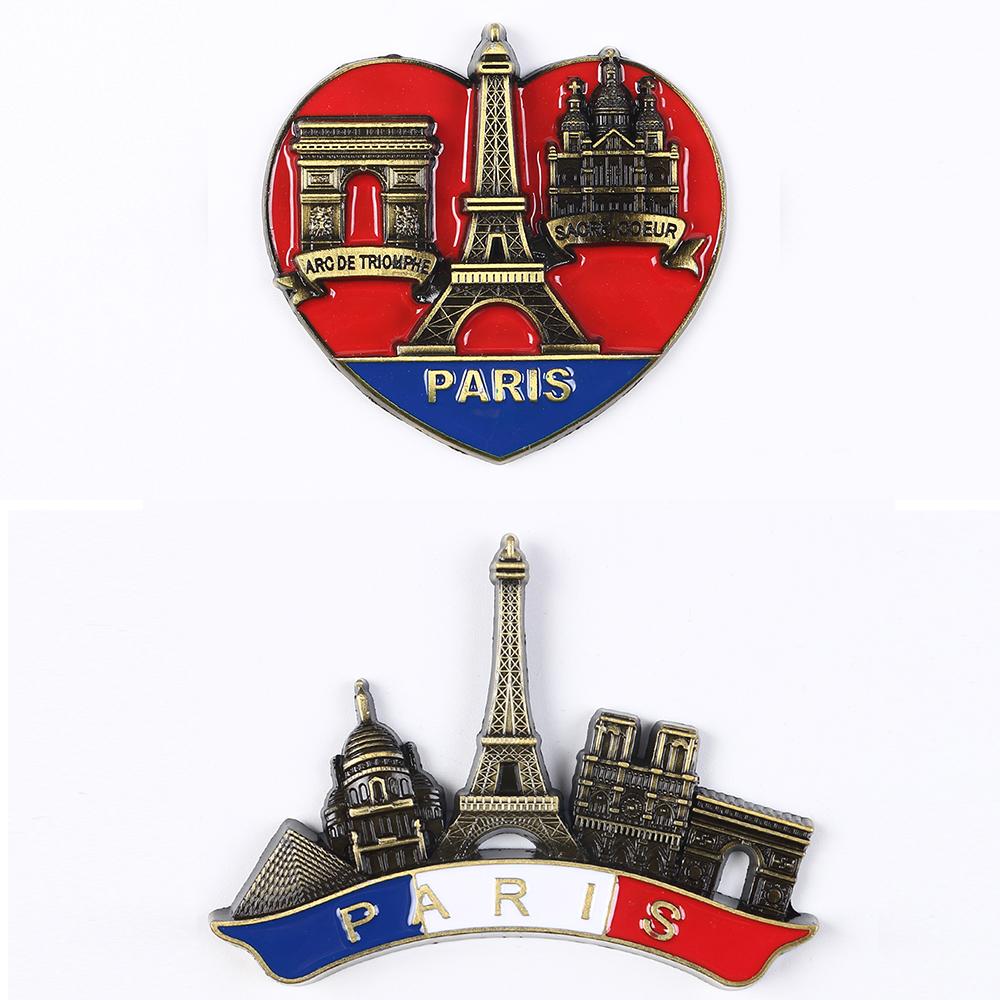 Metal Fridge Magnet Eiffel Tower Paris France Travel Souvenirs Gift Refrigerator Magnets Sticker Home Decor