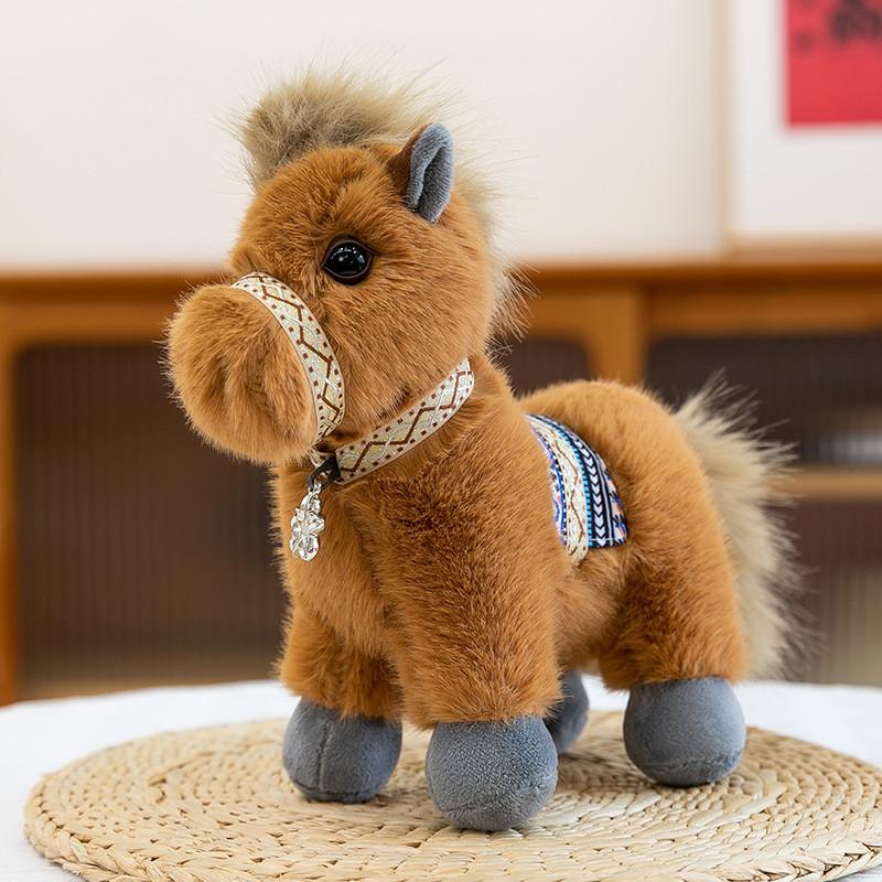 Plush Pony Toy With Pp Cotton Filling For Children Gift And Decor