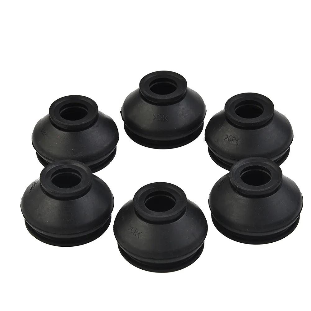 6Pcs Rubber Tie Rod End And Ball Joint Dust Boots Cover Upper Diameter 13mm Lower Diameter 30mm Height 23mm Ball Joint Boot